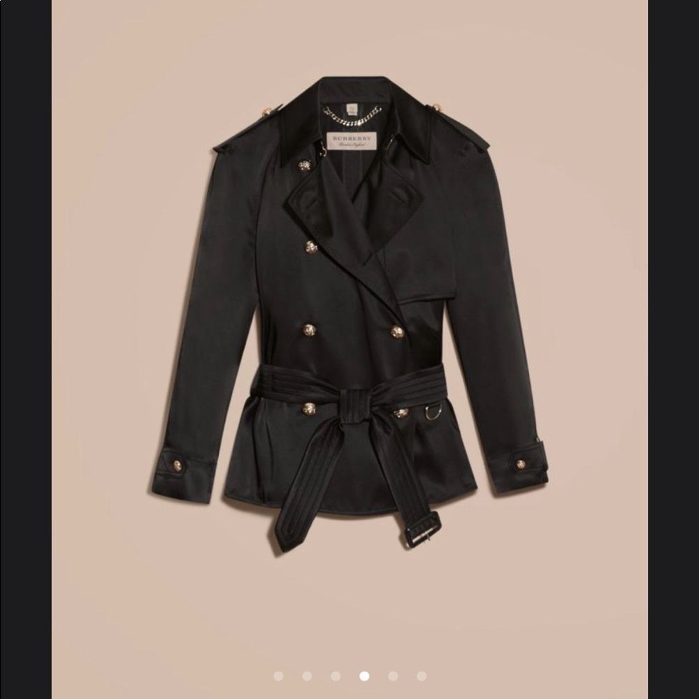 Burberry Silk Trench Jacket